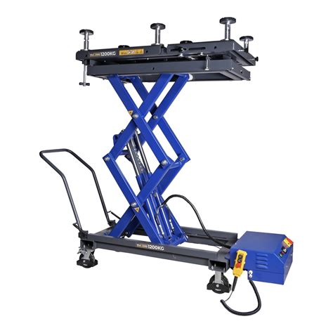 Mobile scissor lift table for EVA car battery engine and transmission ...