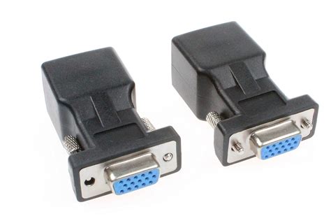 NOYITO VGA to RJ45 Adapter (Pack of 2) - VGA Extender Cat5 (20 Meters ...