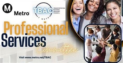LA Metro TBAC Professional Services Committee Meeting - In Person Only ...