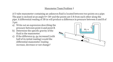 Image result for Hydrostatics Manometer Practice Problems