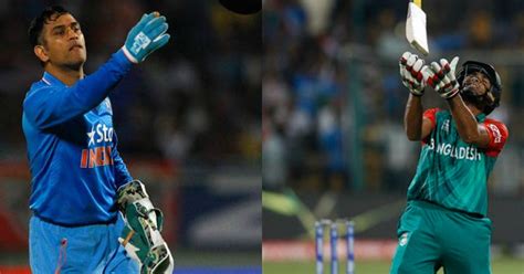 MS Dhoni Displays His Sporting Spirit, Consoles Mahmudullah After 1-Run ...