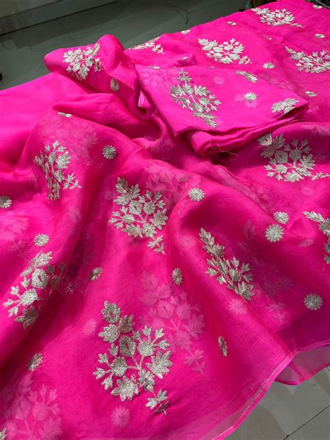 Atharva Heritage "Kashmiri Aari Zari Fantasy: Pure Silk Organza Luxury ...