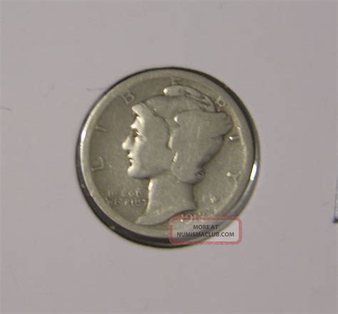 1917 S Silver Mercury Dime, Af 611