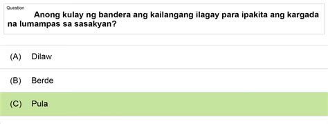 Image result for Lto Exam Answer Key Tagalog