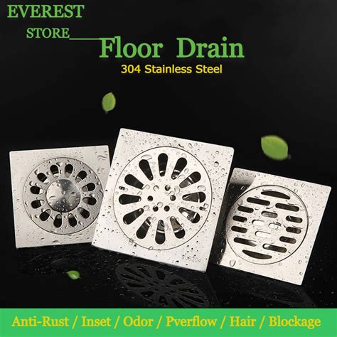 FLOOR STRAINER STAINLESS Floor Drain 4X4 | Shopee Philippines