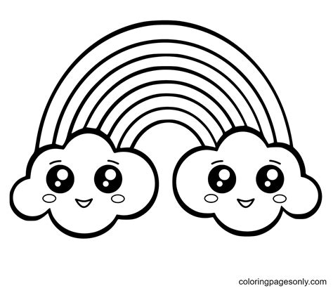 Rainbow Coloring Pages - Free Printable Coloring Pages