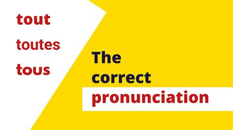 French Pronunciation Lessons - Master Your French