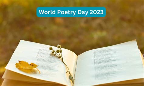 World Poetry Day 2023: History and Significance