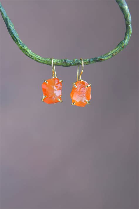 Uncut Carnelian Drop Earrings – Totapari