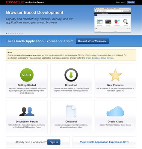 Oracle Application Express Oracle APEX Features 的图像结果