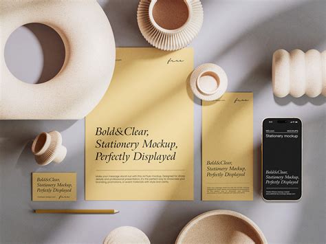 5 Free Elegant Decorative Stationery Mockup PSD Files - Good Mockups