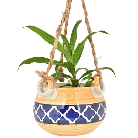 Traditional Blue Temple Design Planter
