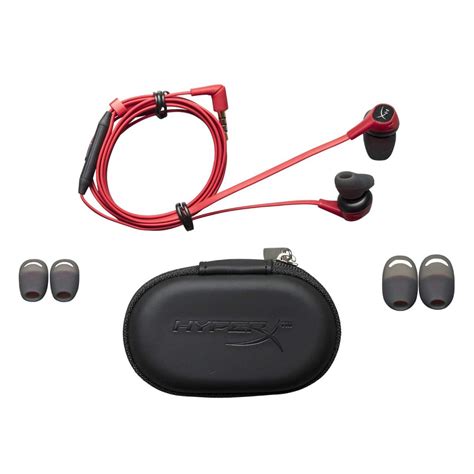 HyperX Cloud Earbuds Gaming Headphones W/ Mic (Red) For Multiple ...