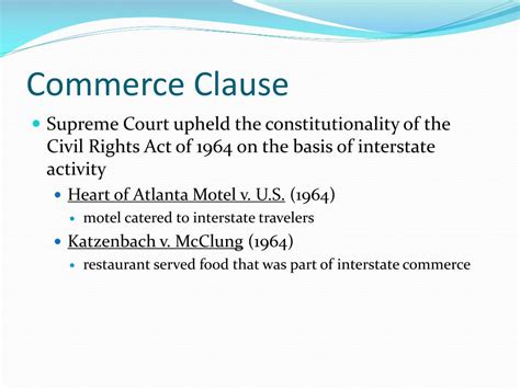 Image result for Commerce Clause Explained