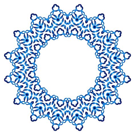 Premium Vector | Decorative round ornament ceramic tile pattern pattern ...