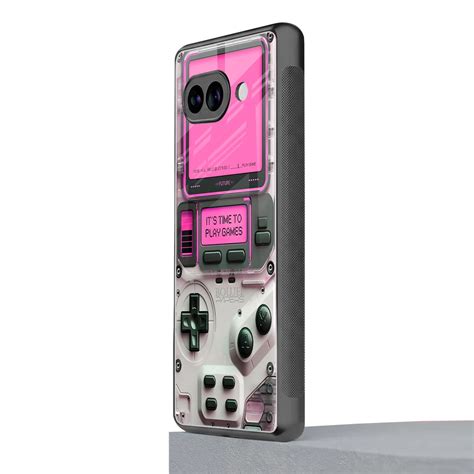 Gameboy Pink Phone Case for Google Pixel 9A | Glass Case – Boujee