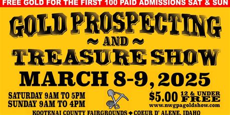 Gold Prospecting & Treasure Show, Kootenai County Fairgrounds - North ...