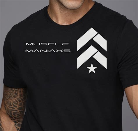 STAR EDITION BLACK short sleeve tshirt – MUSCLE MANIAXS