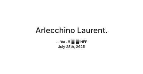Arlecchino Laurent. — Teletype