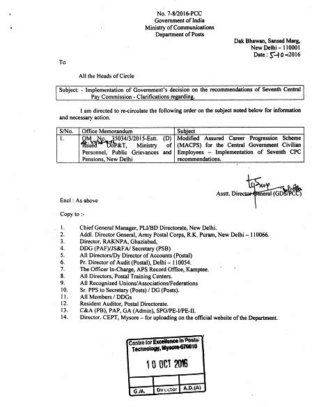 Implementation of Government's decision on the recommendations of ...