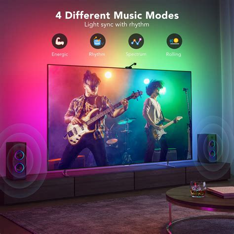 Govee WiFi LED TV Backlights with Camera, DreamView T1 Smart RGBIC TV ...