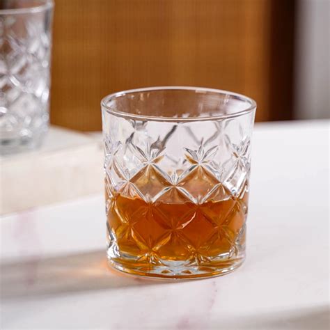 Crosshatch Luxury Whiskey Glass Set Of 6 310ml Online - Premium Whiskey ...