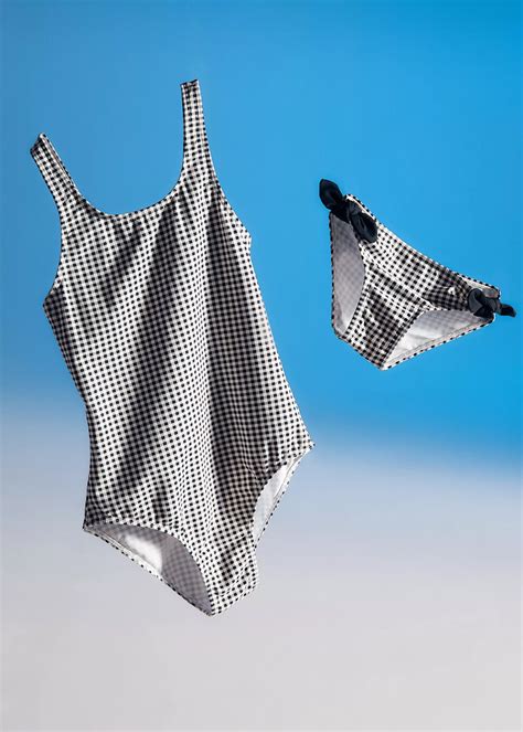 Checked swimsuit - Kids | MANGO Azerbaijan