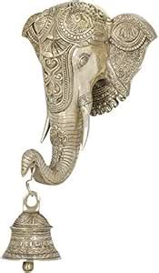 Buy Exotic India Embellished Mask of Shri Ganesha with Bell- Wall ...