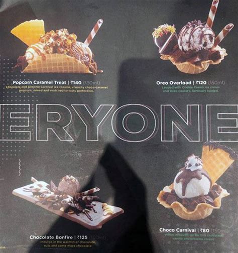 Menu at Havmor, Mumbai, S V P Road