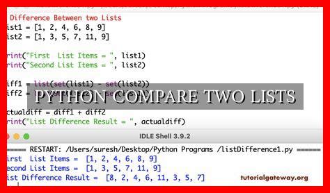 Python Compare 的图像结果