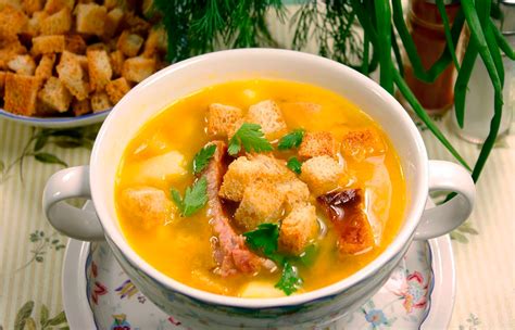 Гороховый суп с копченостями и мясом, пошаговый рецепт приготовления
