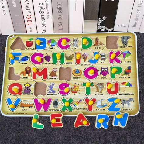SHALAFI Alphabet Puzzles Montessori Educational Learning ABC Letters ...