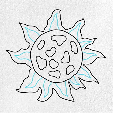 Sun Drawing (easy) - HelloArtsy