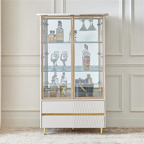 Buy Vegas Bar Cabinet - Grey from Home Centre at just INR 62499.0