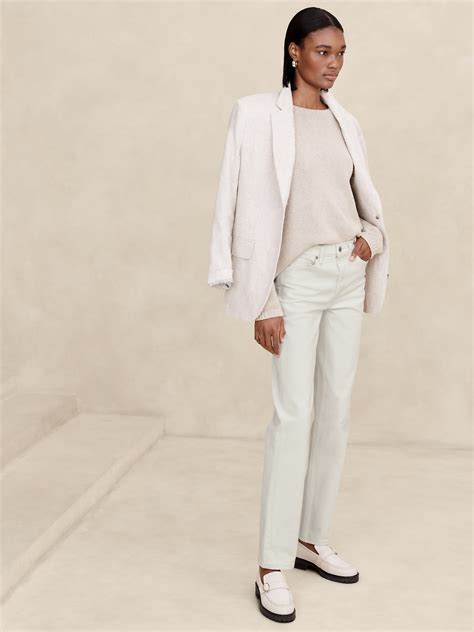 High-Rise Straight Jean | Banana Republic