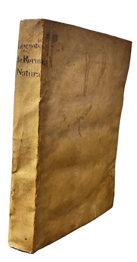 De rerum natura. by LUCRETIUS.: Very Good Soft cover (1564) | Sokol ...