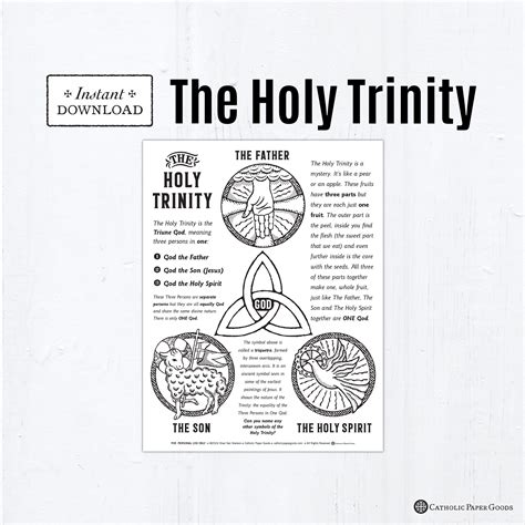 Holy Trinity Coloring Page: Catholic Trinity Sunday Activity (Printable ...