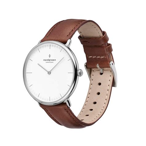 Buy Nordgreen Native Scandinavian Silver Analogue Watch with ...