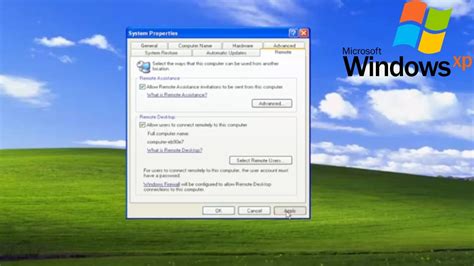 Image result for How to Allow Remote Desktop Connection XP