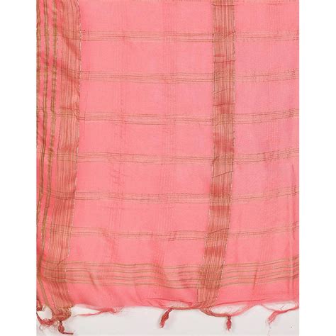 Faded Pink Gota Patti and Zari Stich Without can can work Le