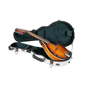 Crossrock CRF1000MAFWT Fiberglass Mandolin Case, Fit for Both F Style ...