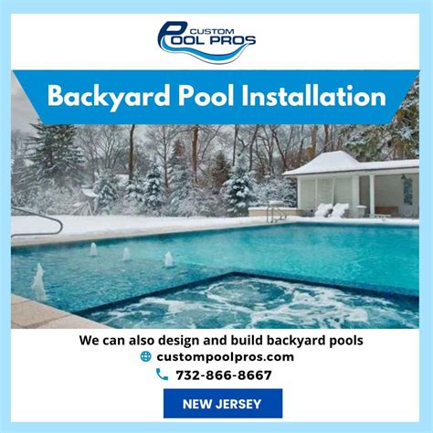 Backyard Pool Installation NJ : u/custompoolpros