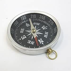 Buy ITDC Aluminum Flat Desktop Compass Black Dial - 3 Diameter Online ...