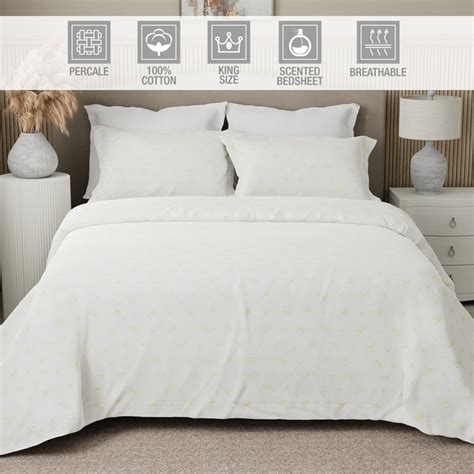 Buy BOUTIQUE LIVING Nature Bouquet Cotton 300TC Floral Print 3Pcs Super ...