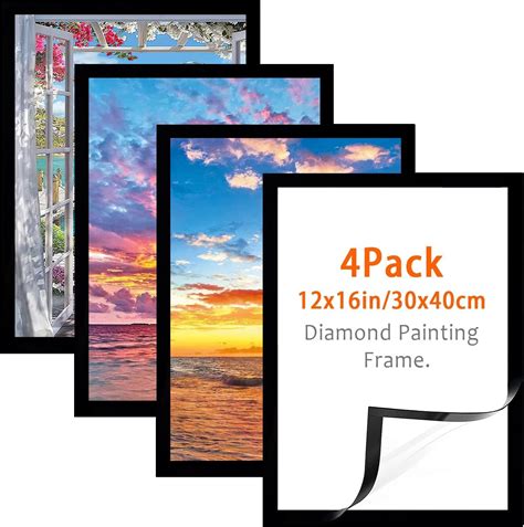 Amazon.com: Diamond Painting Frames 30x40 cm - Diamond Art Frame 12x16 ...