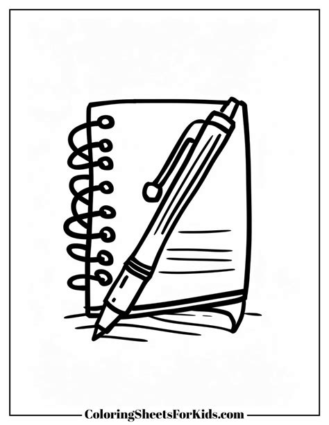 Notebook Coloring Page 的图像结果