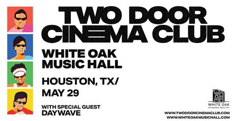Two Door Cinema Club, White Oak Music Hall, Houston, 29 May 2024 ...