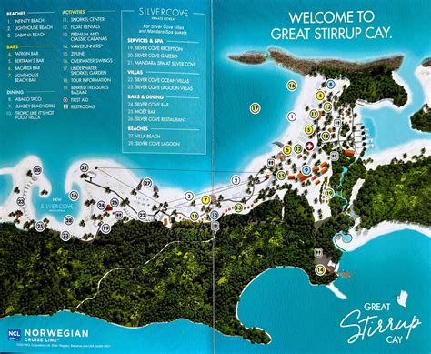 Great Stirrup Cay, Norwegian Cruise Line Private Island Menus, Info ...