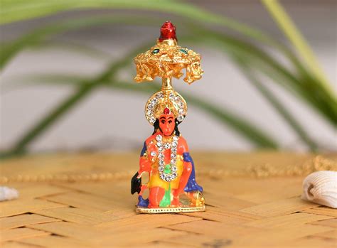 Buy Collectible India Lord Hanuman Showpiece 7.5 x 3.5 cm Multicolour ...