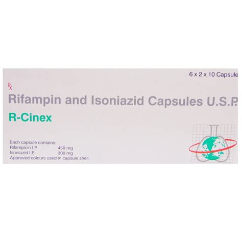 RCINEX R CIN + INH 450MG CAPSULE Price, Uses, Side Effects, Composition ...